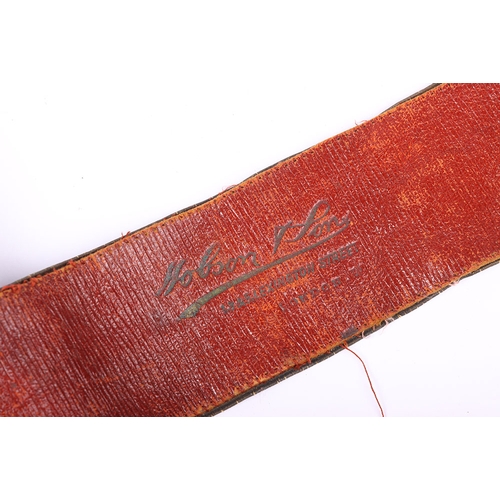 30 - Cavalry Officers Girdle Belt, Victorian leather backed girdle belt with regimental lace top, having ... 