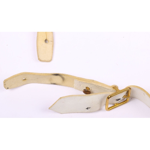 41 - Royal Scots Cross Belt Plate and Baldric, fine example of a rectangular gilt brass shoulder or cross... 