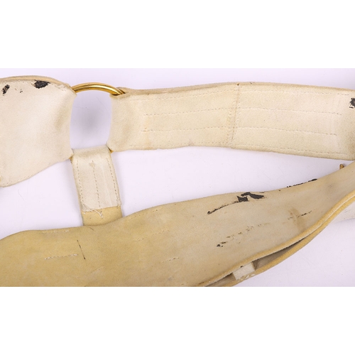 41 - Royal Scots Cross Belt Plate and Baldric, fine example of a rectangular gilt brass shoulder or cross... 