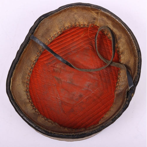 56 - Victorian Hussars Regiment Pill Box Cap, fine blue cloth pill box cap with lace band to the centre, ... 