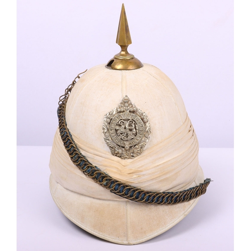 99 - Attributed Argyll & Sutherland Highlanders Post 1881 Officers Foreign Service Helmet, superb exa... 