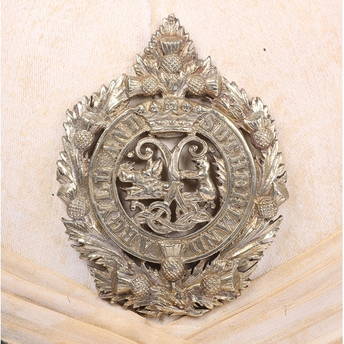 99 - Attributed Argyll & Sutherland Highlanders Post 1881 Officers Foreign Service Helmet, superb exa... 