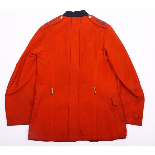 101 - Victorian Other Ranks scarlet tunic for a private of the Fife Volunteers. 4 pocket wool tunic with b... 