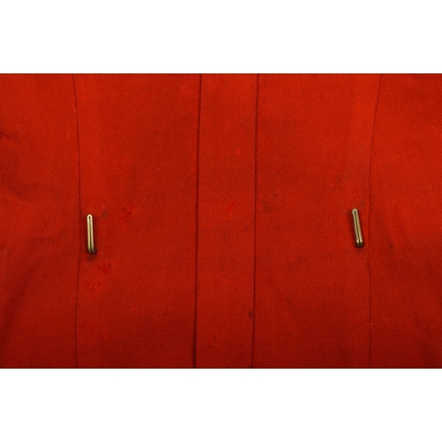 101 - Victorian Other Ranks scarlet tunic for a private of the Fife Volunteers. 4 pocket wool tunic with b... 