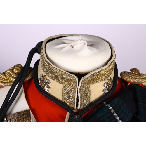 323 - Highland Light Infantry Full Dress Uniform of Major W M Hamilton, the set consists of his original f... 