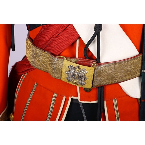 323 - Highland Light Infantry Full Dress Uniform of Major W M Hamilton, the set consists of his original f... 