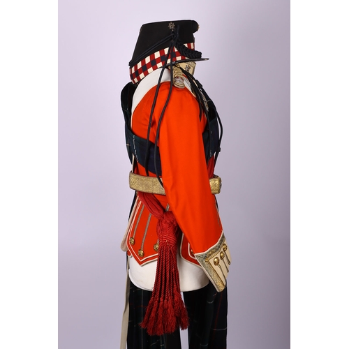 323 - Highland Light Infantry Full Dress Uniform of Major W M Hamilton, the set consists of his original f... 
