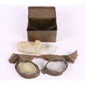 WW2 Luftwaffe Flying Goggles Model 306 in Metal Tin. Luftwaffe flying ...