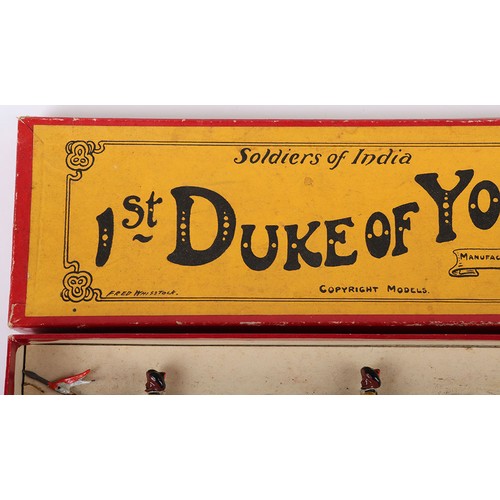 151 - Britains boxed set 271, 1st Duke of York’s Own Lancers (Skinner’s Horse), circa 1930, four mounted c... 