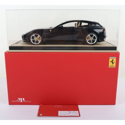 611 - MR Collection Models (Italy) Ferrari GTC4 Lusso 1:18 Scale, Blu Pozzi resin body, Ref no: FE019D, Li... 