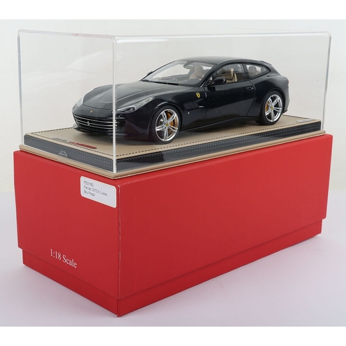 611 - MR Collection Models (Italy) Ferrari GTC4 Lusso 1:18 Scale, Blu Pozzi resin body, Ref no: FE019D, Li... 