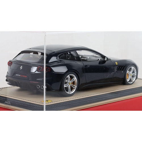 611 - MR Collection Models (Italy) Ferrari GTC4 Lusso 1:18 Scale, Blu Pozzi resin body, Ref no: FE019D, Li... 