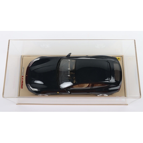 611 - MR Collection Models (Italy) Ferrari GTC4 Lusso 1:18 Scale, Blu Pozzi resin body, Ref no: FE019D, Li... 