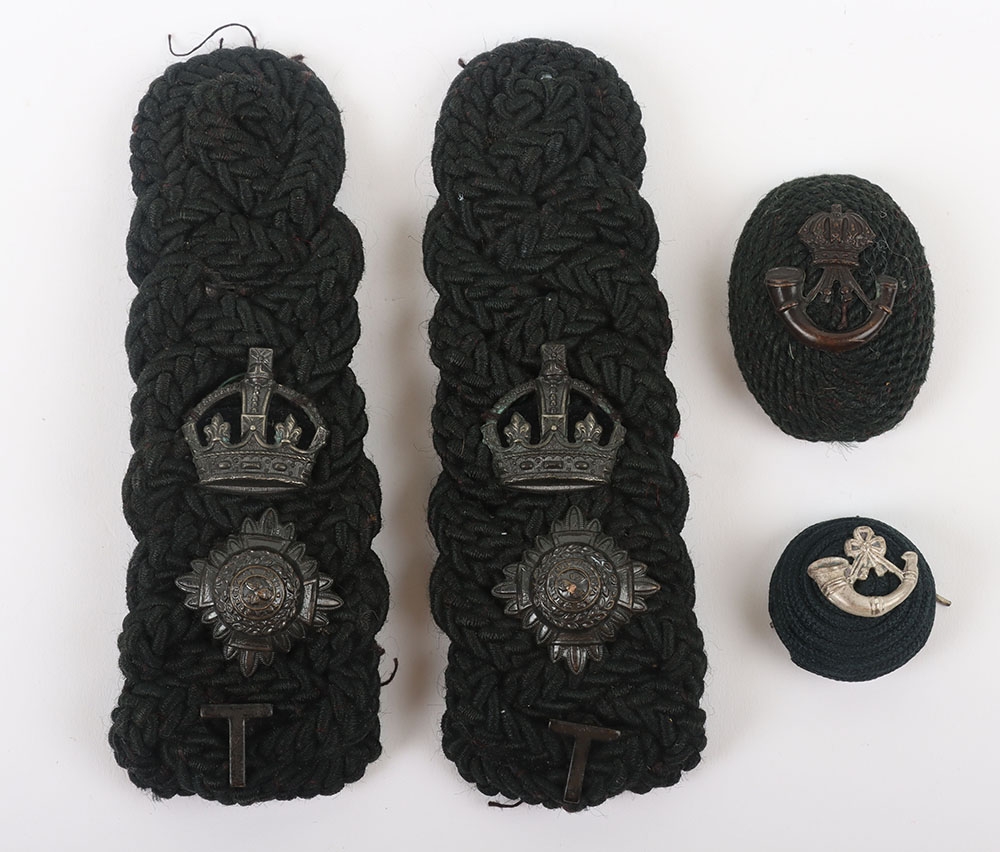 Isle of Wight Rifles Officers Insignia. consisting of a astrakhan busby ...