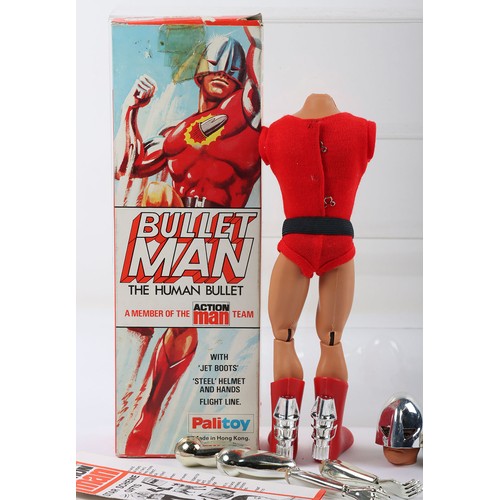 Vintage Action Man Bullet Man The Human Bullet Palitoy Boxed Doll ...