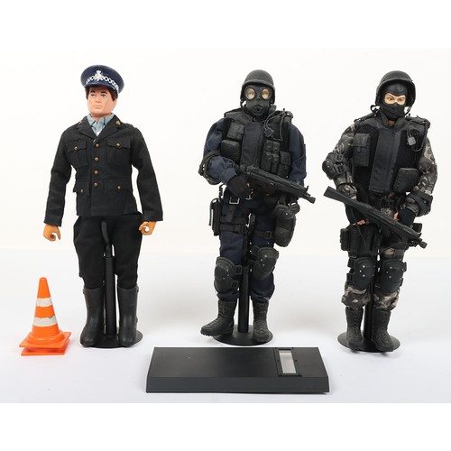 Three Policeman Action figures, 1. Palitoy Action Man Policeman, jacket ...