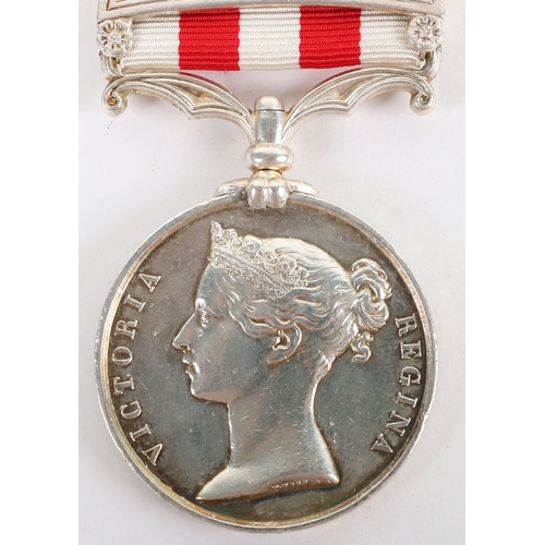 55 - Indian Mutiny Medal to a Sergeant Major in the Bengal Artillery who was Specially Promoted to Ensign... 