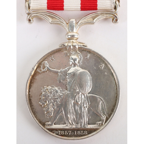 55 - Indian Mutiny Medal to a Sergeant Major in the Bengal Artillery who was Specially Promoted to Ensign... 