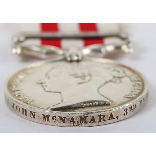 55 - Indian Mutiny Medal to a Sergeant Major in the Bengal Artillery who was Specially Promoted to Ensign... 