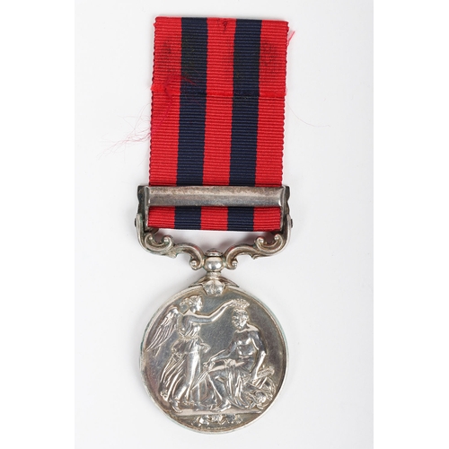 60 - India General Service Medal 1854-95 to the South Wales Borderers for the campaign in Burma, medal wi... 