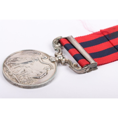 60 - India General Service Medal 1854-95 to the South Wales Borderers for the campaign in Burma, medal wi... 