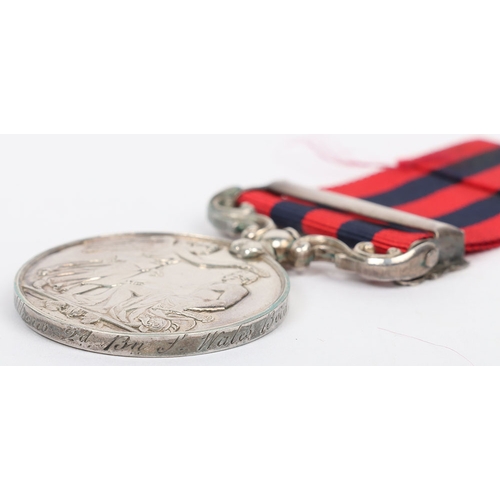 60 - India General Service Medal 1854-95 to the South Wales Borderers for the campaign in Burma, medal wi... 