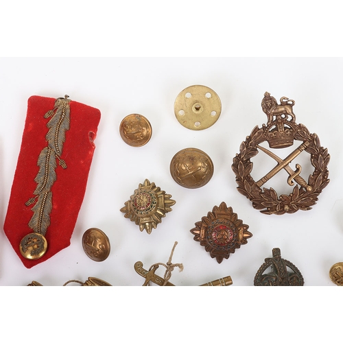 WW1/WW2 British Army Generals Insignia Grouping, Bronzed Cap Badge ...