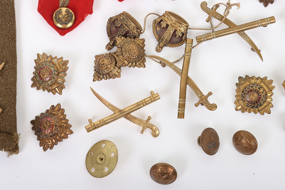 WW1/WW2 British Army Generals Insignia Grouping, Bronzed Cap Badge ...