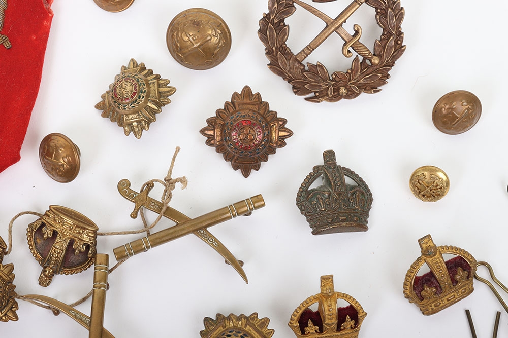 WW1/WW2 British Army Generals Insignia Grouping, Bronzed Cap Badge ...