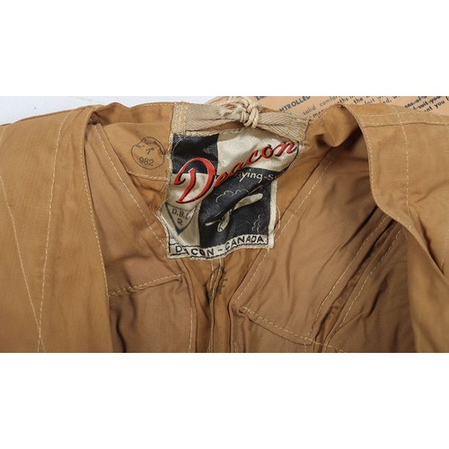 860 - WW2 RCAF, Deacon Flying Suit Electrically Heated Undersuit. A very good example of the Royal Canadia... 