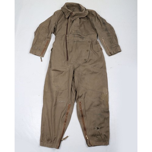 865 - WW2 RAF 41 Pattern Sidcot Flying Suit. A fair example of the RAF 41 pattern sidcot suit as used by R... 