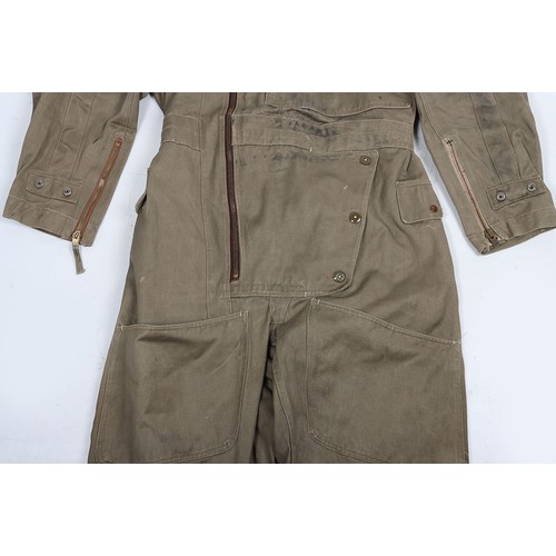 865 - WW2 RAF 41 Pattern Sidcot Flying Suit. A fair example of the RAF 41 pattern sidcot suit as used by R... 