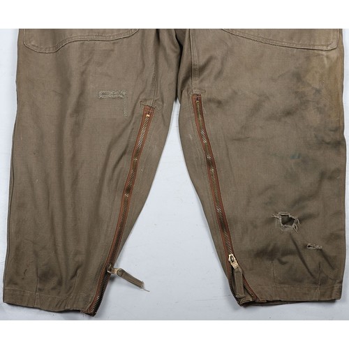 865 - WW2 RAF 41 Pattern Sidcot Flying Suit. A fair example of the RAF 41 pattern sidcot suit as used by R... 