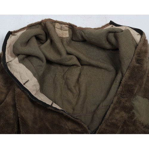 866 - WW2 RAF 30 Pattern Sidcot 'Teddy Bear' Liner, Rare & Attributed. A fair example of the RAF 30 pa... 