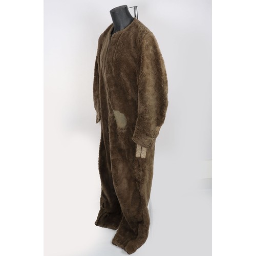 866 - WW2 RAF 30 Pattern Sidcot 'Teddy Bear' Liner, Rare & Attributed. A fair example of the RAF 30 pa... 