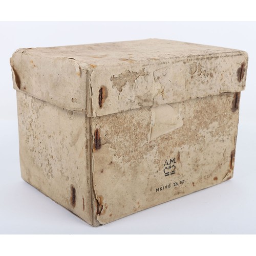 876 - WW2 RAF Mk.IVB Flying Goggles in Original Box of Issue. A good pair of unissued Mk.IVB RAF flying go... 