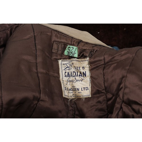 877 - WW2 RCAF, ,Canadian Flying Suit' by S.S.Holden, 1941/2. A good example of the seldom seen RCAF flyin... 