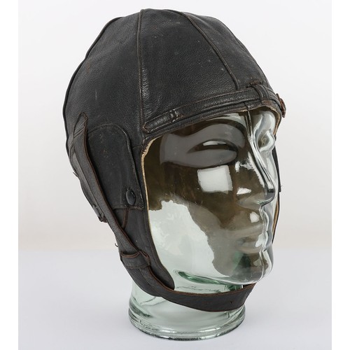 880 - WW2 RAF 'Lewis Leathers' Flying Helmet, 'AM' and 1940 stamped. A good unusual example of a Lewis lea... 
