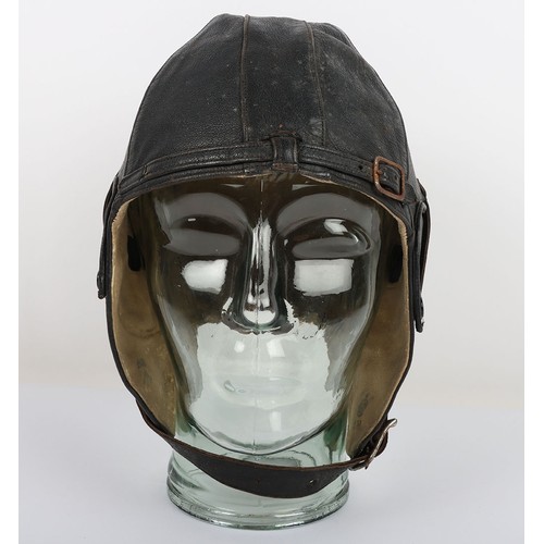 880 - WW2 RAF 'Lewis Leathers' Flying Helmet, 'AM' and 1940 stamped. A good unusual example of a Lewis lea... 