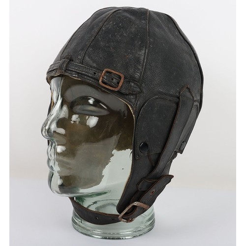880 - WW2 RAF 'Lewis Leathers' Flying Helmet, 'AM' and 1940 stamped. A good unusual example of a Lewis lea... 