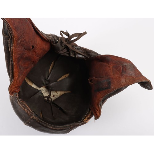 885 - WW2 French Air Force, Armée de l'Air, Type 11, Leather Flying Helmet, Two Examples. Two original exa... 