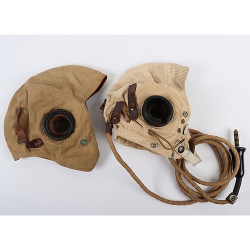 890 - WW2 RAF E Type Flying Helmet. A good unissued example of an E Type flying helmet as used by the RAF ... 