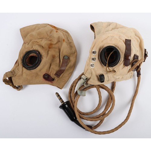 890 - WW2 RAF E Type Flying Helmet. A good unissued example of an E Type flying helmet as used by the RAF ... 