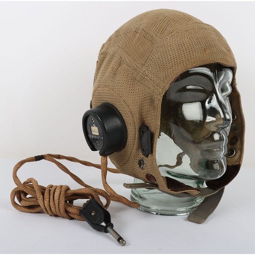 892 - WW2 RAF E Type Flying Helmet, 2nd Pattern. A nice example of the E type flying helmet made for hot c... 