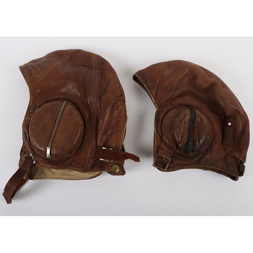 894 - WW2 RCAF B Type Flying Helmet, Two Examples. A nice original Royal Canadian Air Force B type flying ... 