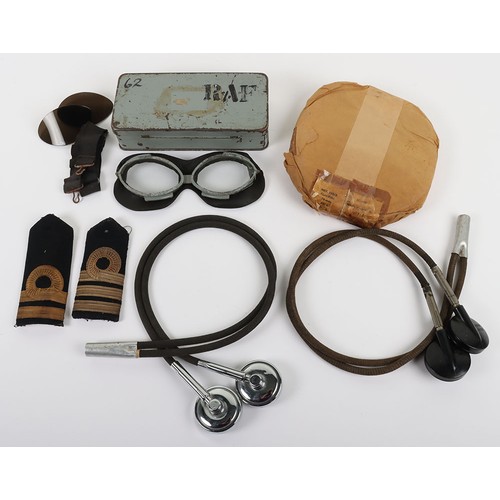 901 - RAF Flying Goggles, Cold War Period, Gosports and 16mm film Tin. A nice pair of original 1966 dated ... 