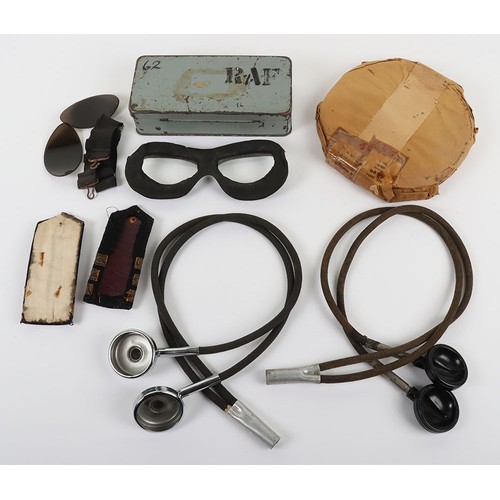 901 - RAF Flying Goggles, Cold War Period, Gosports and 16mm film Tin. A nice pair of original 1966 dated ... 
