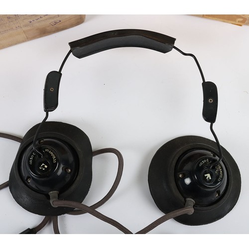 902 - WW2 RAF k Type Dinghy Hood, in Original Box of Issue, & 1970s RAF headset. Unissued. An original... 