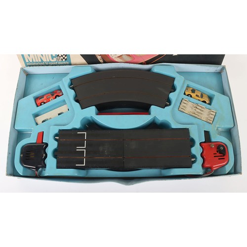 Tri-ang Minic GT miniaturised hi-speed electric motor racing set, boxed ...