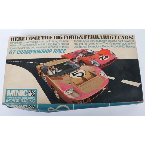 Tri-ang Minic GT miniaturised hi-speed electric motor racing set, boxed ...
